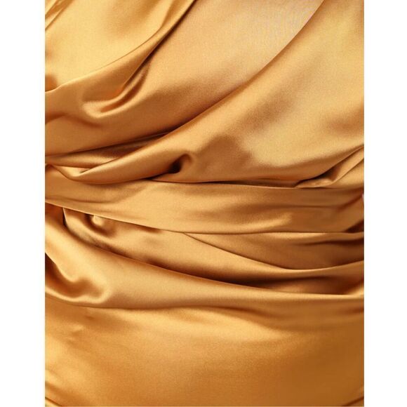 Petal & Pup NADIA ONE SHOULDER MAXI DRESS Bronze Nwot Size 12 - Picture 4 of 11